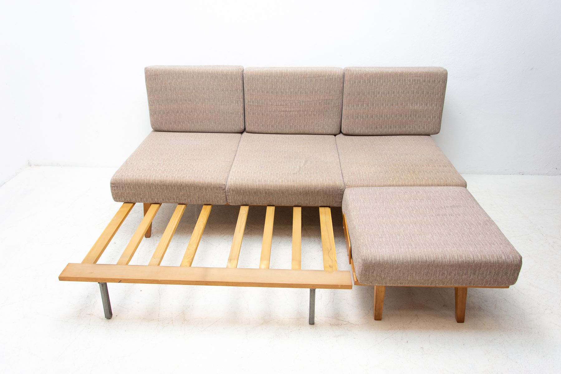 Mid century corner folding sofa by František Jirák for Tatra nábytok, 1960´s, Czechoslovakia