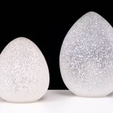 France set Egg lamps Domec Luminaires 1970s