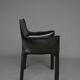 Leather 413 Cab Armchair by Mario Bellini for Cassina, 1970s