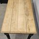 Antique farmhouse table in solid oak with turned legs
