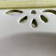 Antique plate with hand-painted floral decoration - Farandol - 29 cm - Green