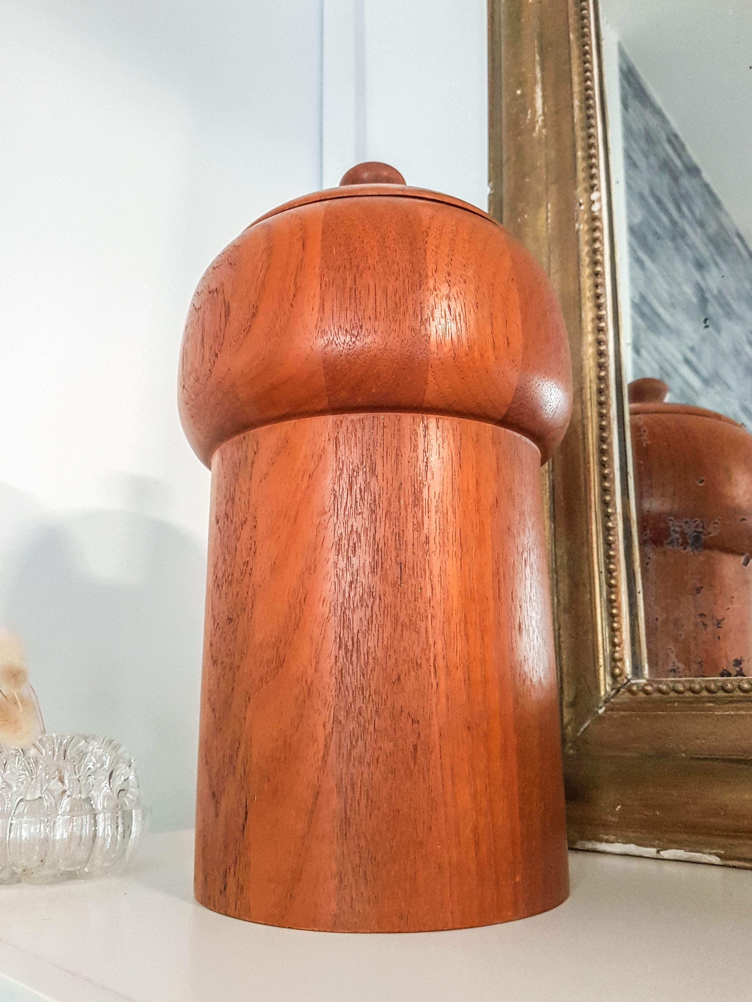 Danish Scandinavian ice bucket in Digsmed teak
