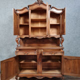 Louis XV double body sideboard in solid walnut circa 1880