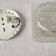 Square molded glass ceiling light "diamond point"