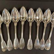 Set of 16 silver-plated cutlery pieces by Christofle and J Cassés&cie
