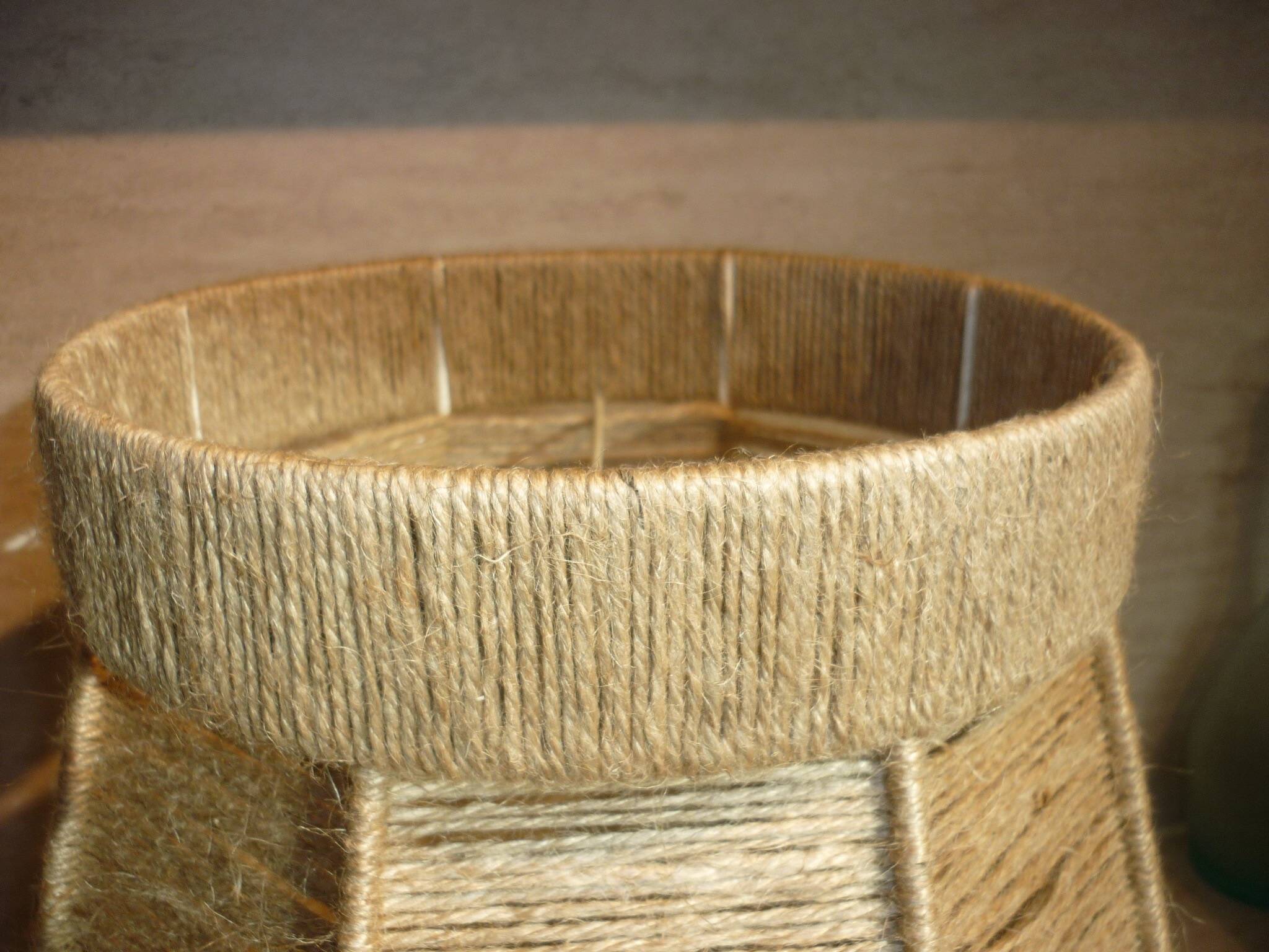 Jute thread lampshade 45 cm ø