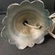 Art Deco table lamp – Silver bronze & pressed/molded glass