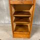 industrial furniture notary binder has vintage J-B curtain 1960S