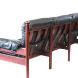 Vintage Scandinavian leather sofa