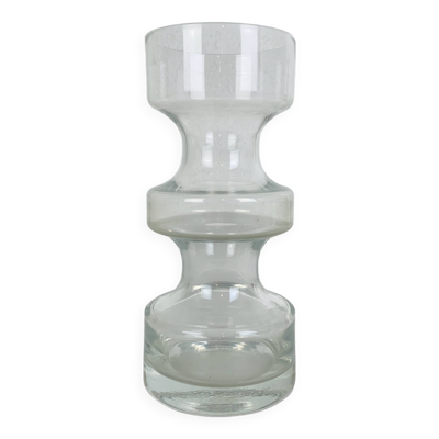 Vase rouleau scandinave, verre Riihimaki Tamara Aladin