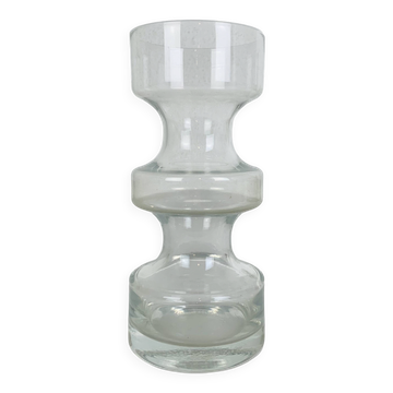 Vase rouleau scandinave, verre Riihimaki Tamara Aladin