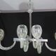 Amazing 6 Light BarovierArt Deco Chandelier, "Bullicante" Glass Murano, 194