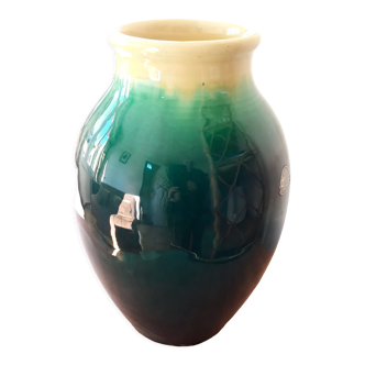 Ceramic vase signed Accolay 1960