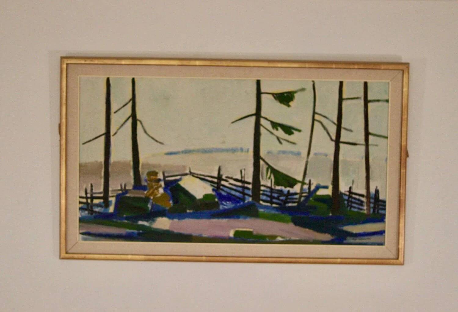 Winter day in the garden by Kåge Liefwendal 1960s