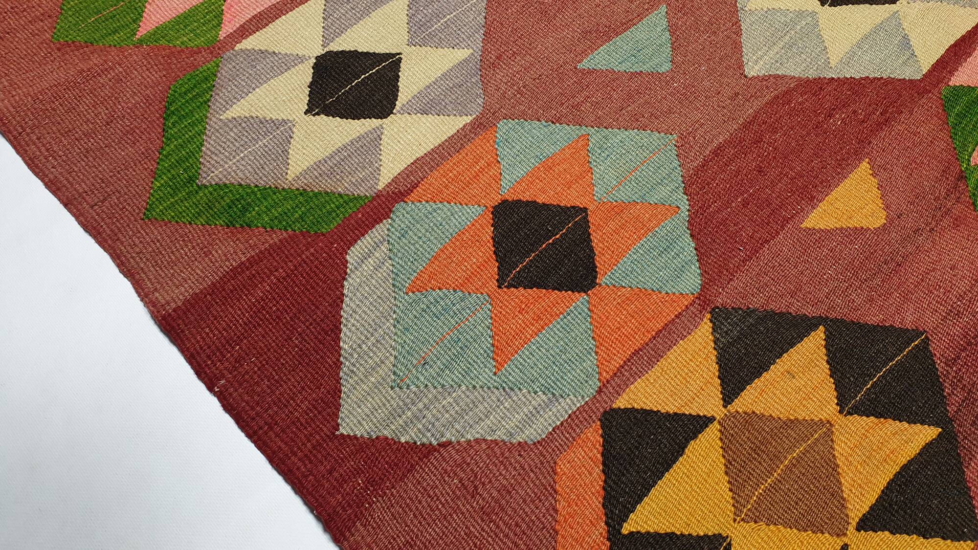 Turkish kilim rug, 240x152 cm, MYK-846
