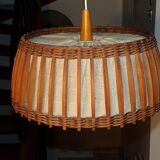 Scandinavian suspension in jute and wicker Ø 44cm
