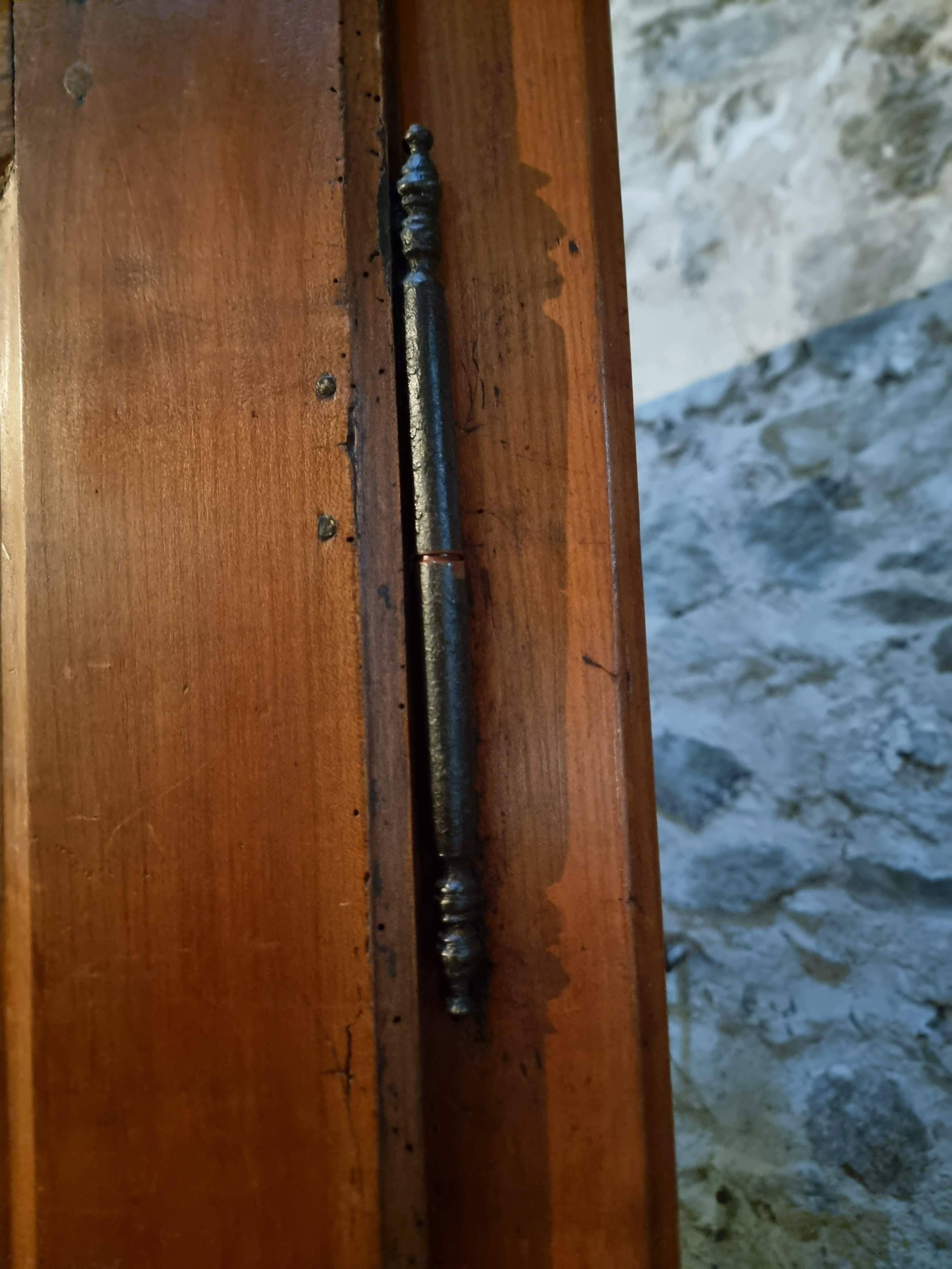 18th-century French antique cherry wood wardrobe – Rustic sideboard