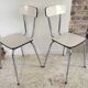 Paire de chaises  formica vintage