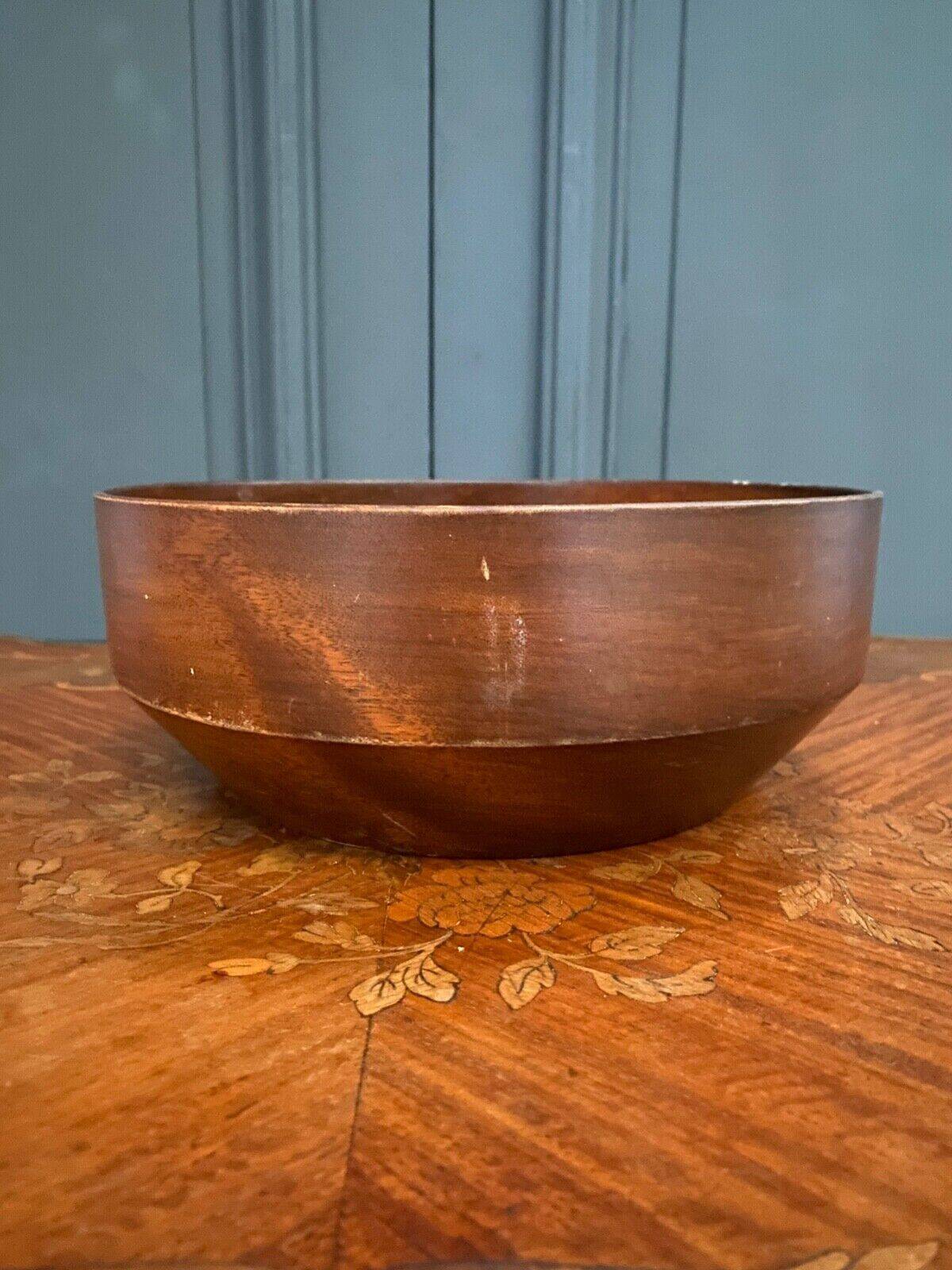 Woodbury Woodware Shelburne Vermont wooden salad bowl 1970