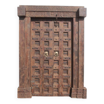 Old Indian Door in Old Teak