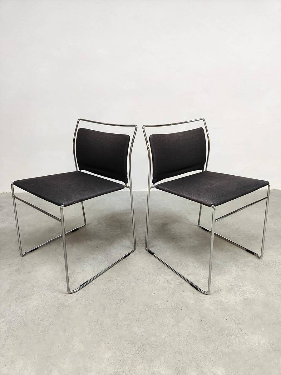 Vintage Italian Tulu dining chairs Kazuhide Takahama Simon Gavina