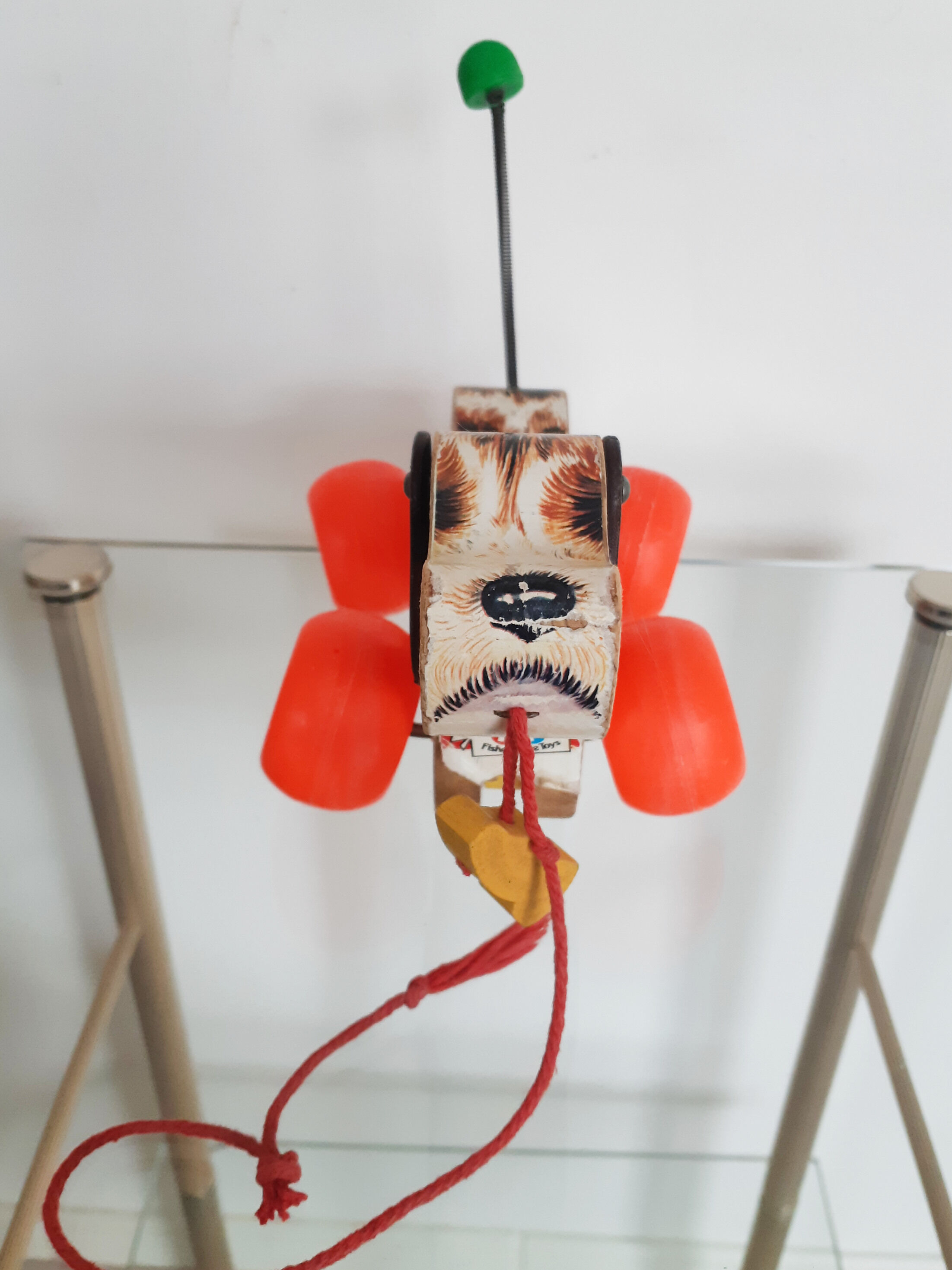 Little Snoopy , dog trainer Fisher Price, wooden , vintage