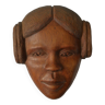 Head carved in wood African art