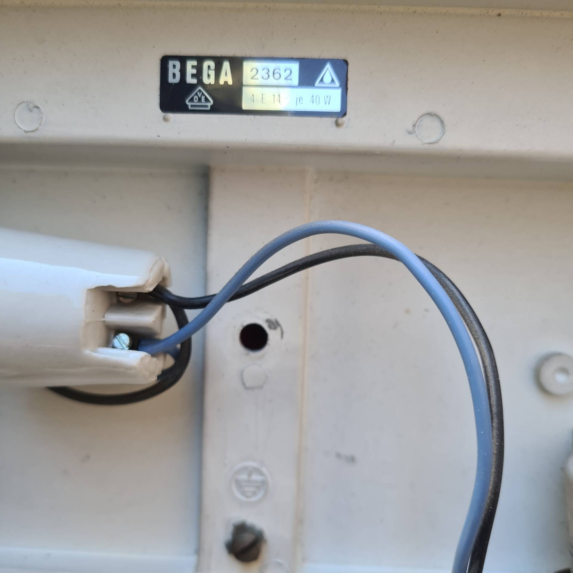 Vintage German BEGA ceiling light
