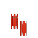 Set of 2 Fog & Mørup / Henning Rehhoff 'Cocktail' pendant lamps / Mid-century Danish modern design / 1970s