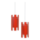 Set of 2 Fog & Mørup / Henning Rehhoff 'Cocktail' pendant lamps / Mid-century Danish modern design / 1970s
