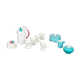 Marco Zanini Ceramic Coffee Set Hollywood Collection for Flavia Montelupe Italy 1980s
