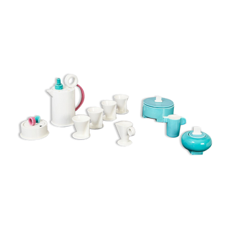 Marco Zanini Ceramic Coffee Set Hollywood Collection for Flavia Montelupe Italy 1980s