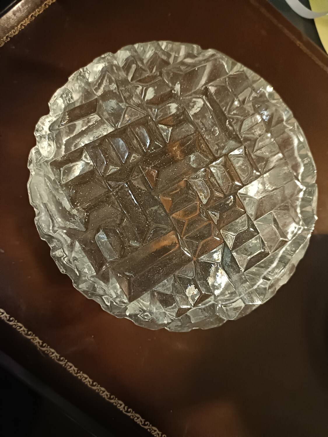 Vintage glass ceiling or wall light