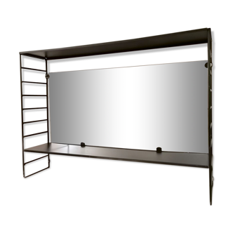 Metal string shelf, with mirror, 1960