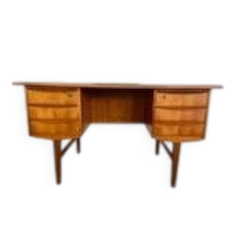 Vintage retro danish mid century teak desk 1960s