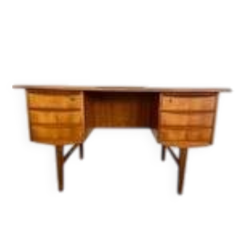 Vintage retro danish mid century teak desk 1960s