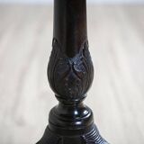 English Walnut Side Table with Tilted Top, 1890s