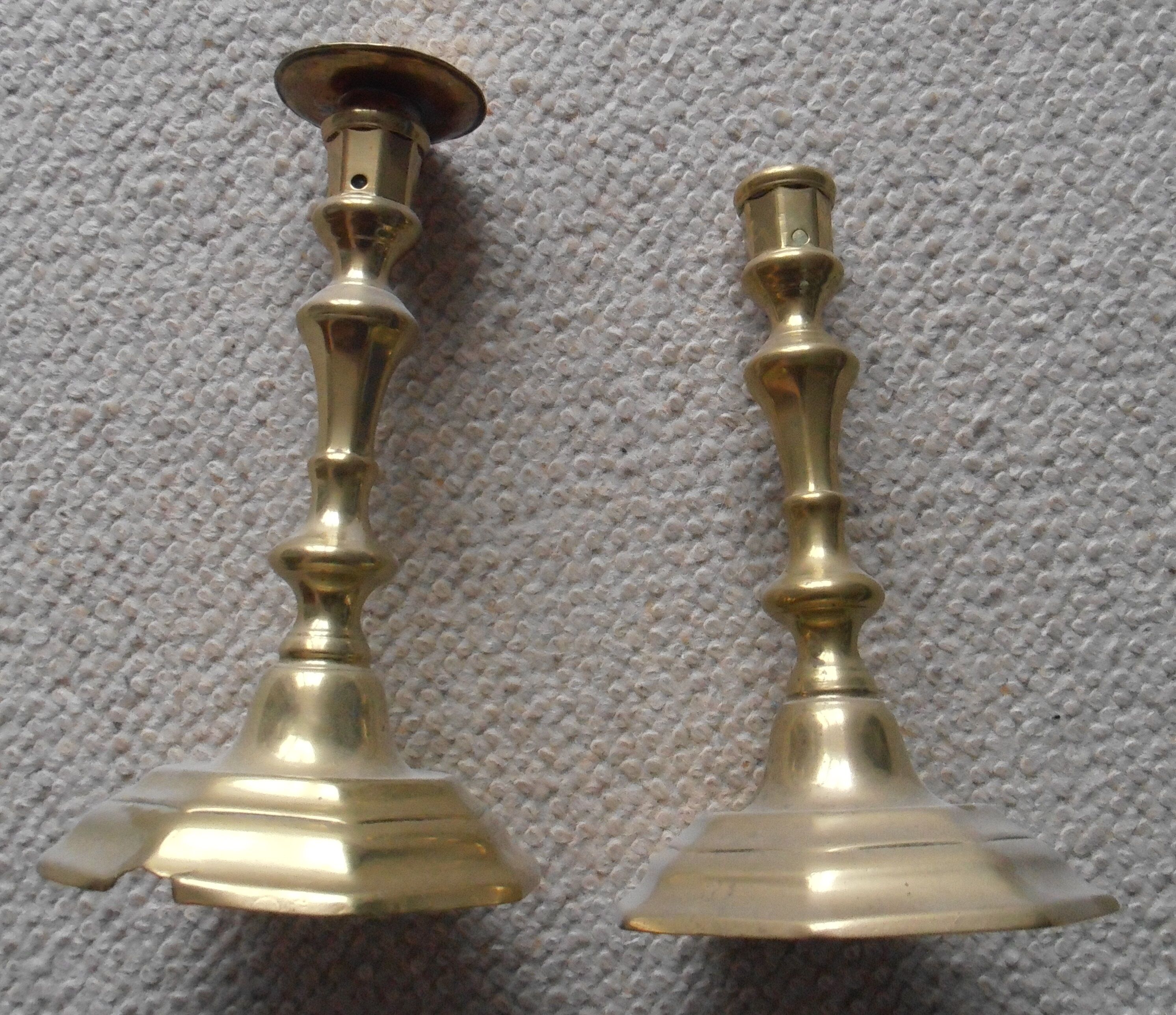 Pair of old Louis XVI style candelabra candle holders