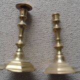 Paire de bougeoirs candélabre anciens style Louis XVI