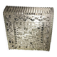 Square ceiling light made of moulded glass from the 1970s.