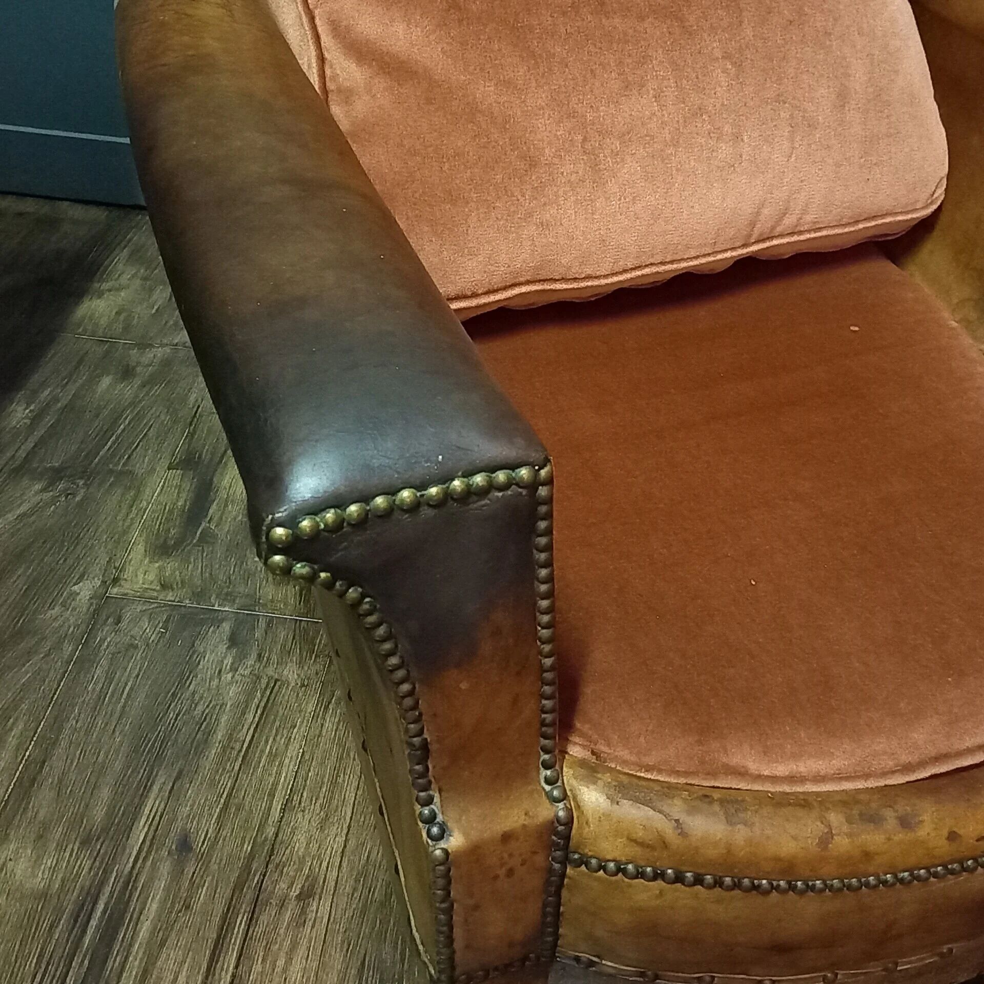 French leather armchair – Art Deco ca. 1915-1920