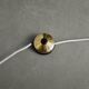 Vintage Mid-Century Scandinavian Modern Sculptural Gold Floor Lamp