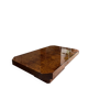 Table basse / bar en loupe d’orme années 70