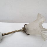 Gooseneck wall light with tulip