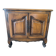 Old low cabinet with 2 wooden doors