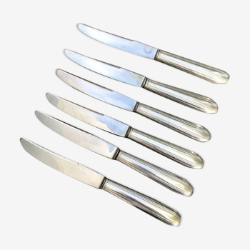 Lot de 6 couteaux de table anciens Perrin