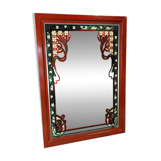 Grand miroir de style art nouveau