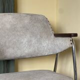 1970s Desk Chair with Teak Arms