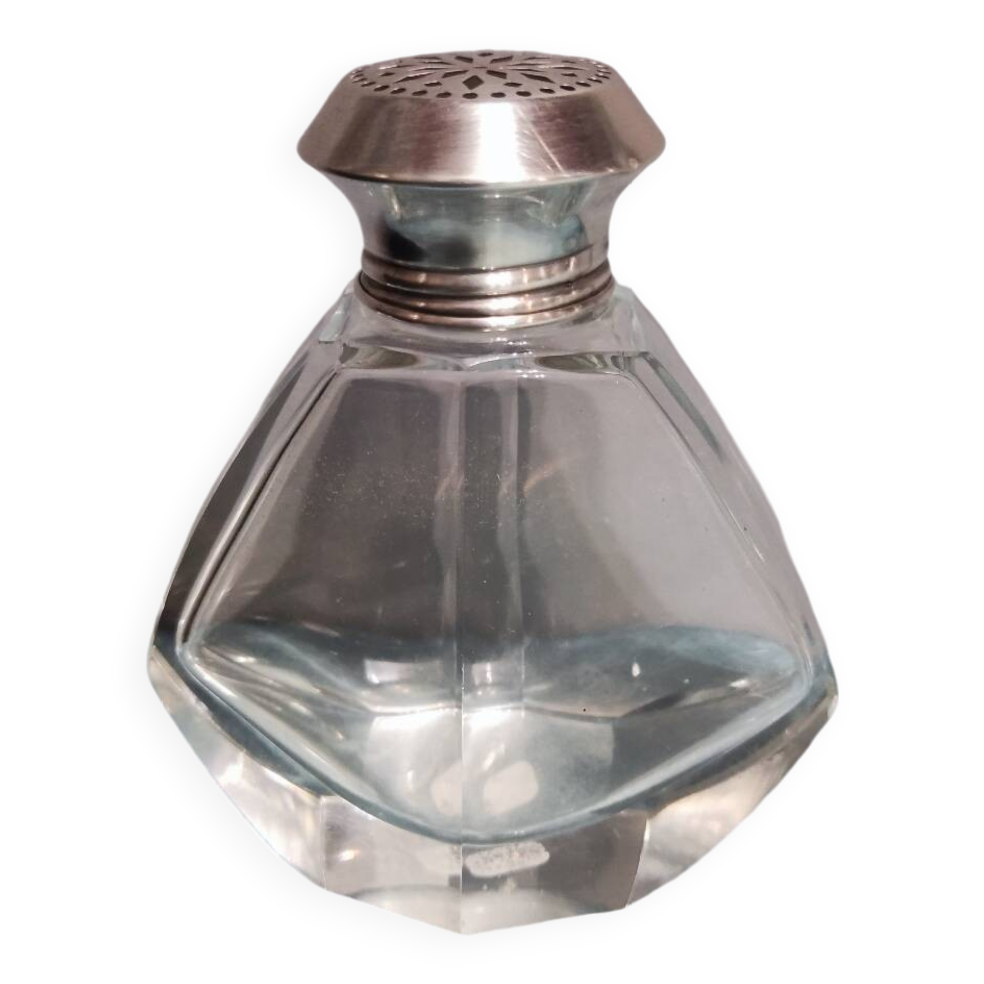 Art Deco Crystal and Silver Shaker