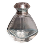 Saupoudreuse en cristal et en argent art déco